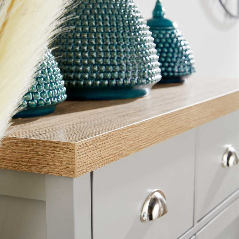 Barneys 79cm Sideboard, Grey/Oak