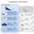 Avory Bed Wedge Pillow for Sleeping, Back Support and Leg Elevation, Height 7.5"/10"/12", 2 Pillowcases Included-1188888885