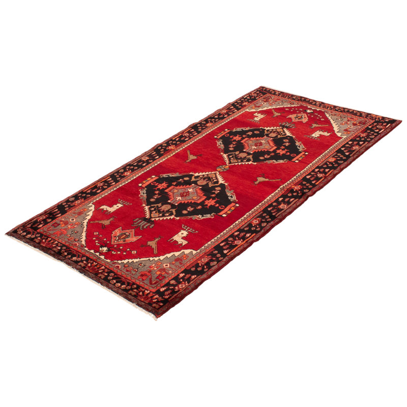 Tapis rouge foncé Sianna Magnes 4 pi 5 po x 9 pi 1 po