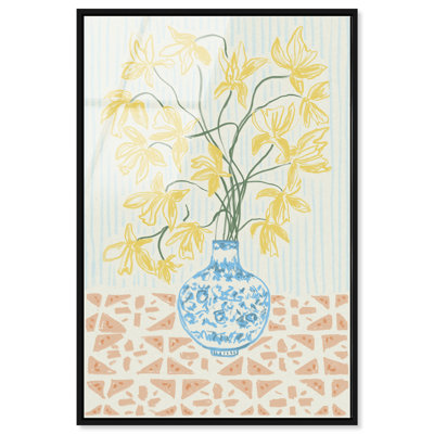 Yellow Iris Summer Print by Oliver Gal