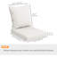 Coussins de chaise d'extérieur avec dossier pour patio de jardin, gris clair-559771296