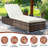 Chakka Reclining Outdoor Wicker Chaise Lounge with Cushion-1554721953