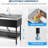 Stainless Steel Utility Sink, Free Standing Single Bowl Kitchen Sink, Adjustable Leg Height, with Faucet, Hot and Cold Water Pipes, Commercial Laundry Tub, Hook for Indoor Outdoor Farmhouse Use-113785920