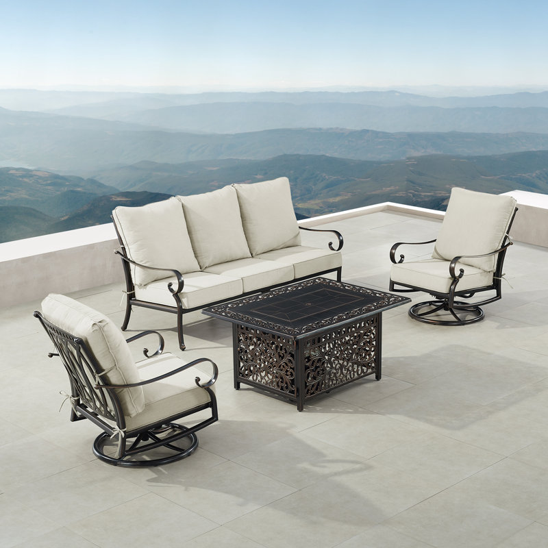 Suad 5 - Person Patio Conversation Set with Cushions