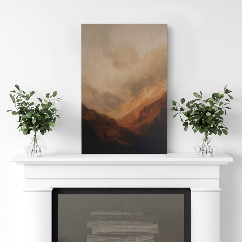 Impression sur toile Moody Brown, H 48 po x l 32 po, Toile tendue, Sans cadre