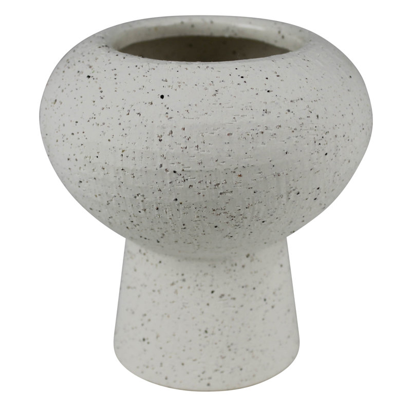 Vase Cruz - Lrg, blanc, H 6 po x l 5,5 po x P 5,5 po