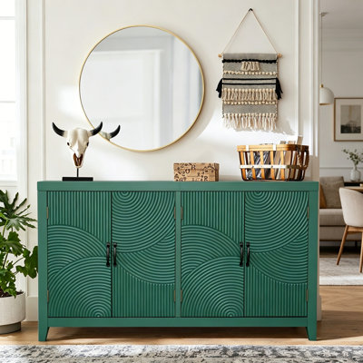 Wood Sideboard with 4 Doors