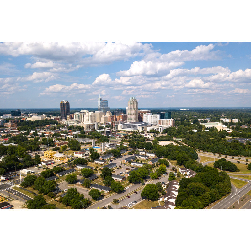 Downtown Raleigh - Photographie sur toile tendue, H 8 po x l 12 po