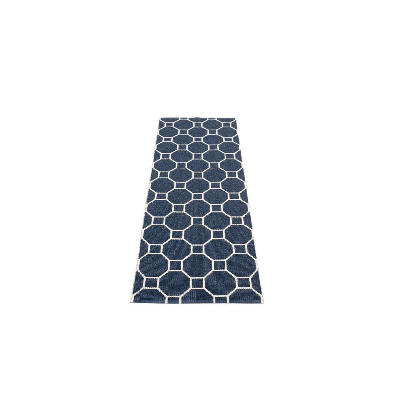Rug RAKEL Dark Blue 2.25 x 7.5 ft, Runner 2'4" x 7'6"