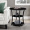 Jalane Tall End Table with 2 USB Ports, 2 Power Outlets, and 3-Tier Storage Shelves