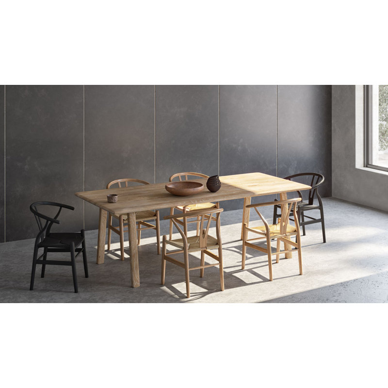 Ayanta 5-Piece Dining Set, Oak, White