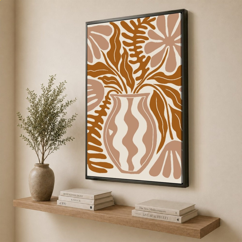 «Calming Floral» par Louise Lucas, impression sur toile