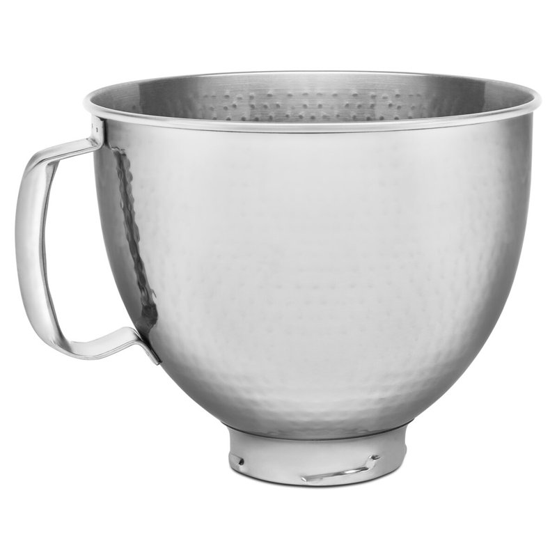 KitchenAid 4.8L Hammered Stainless Steel Mixing Bowl