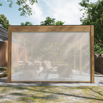 Adjustable Height Pull Down Privacy Screen for Pergola Accessories Only applicable to ACEGOSES, Rosebay brand Pergola