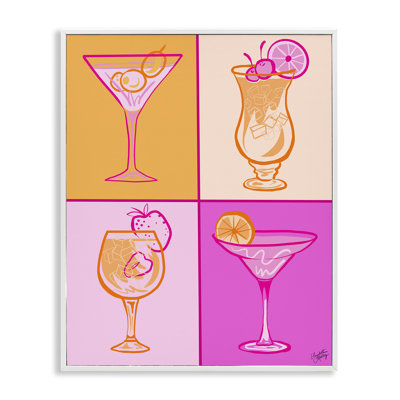 Art de giclée rose et orange par Elizabeth Medley
