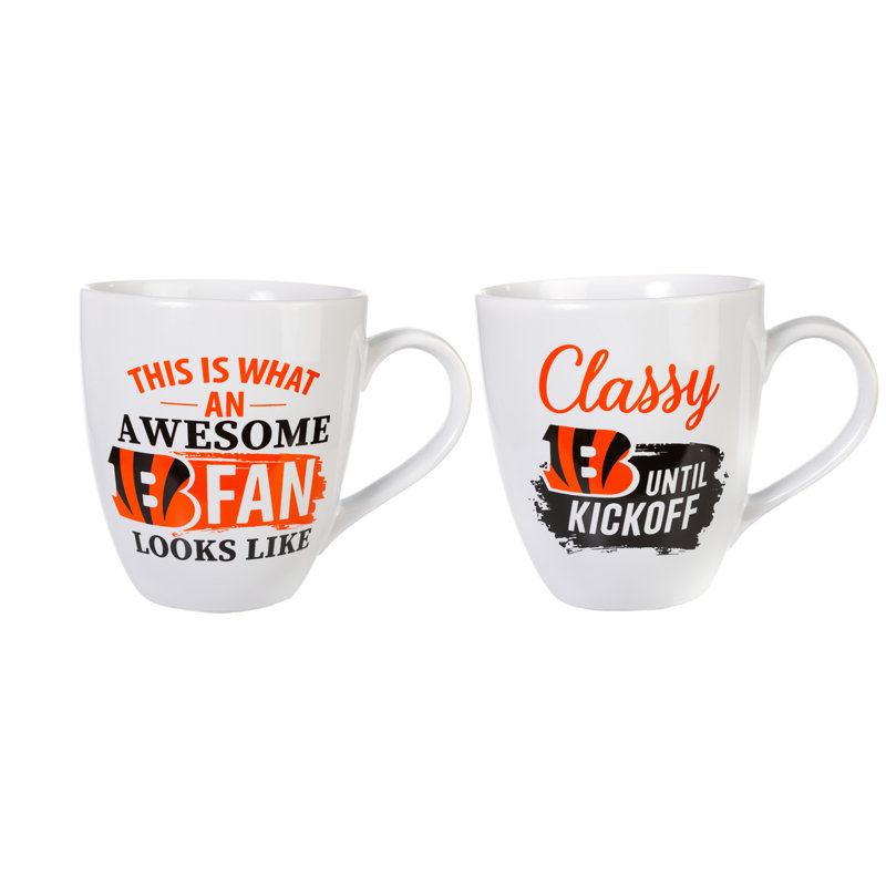 Ensemble de 2 tasses à café NFL, Bengals de Cincinnati
