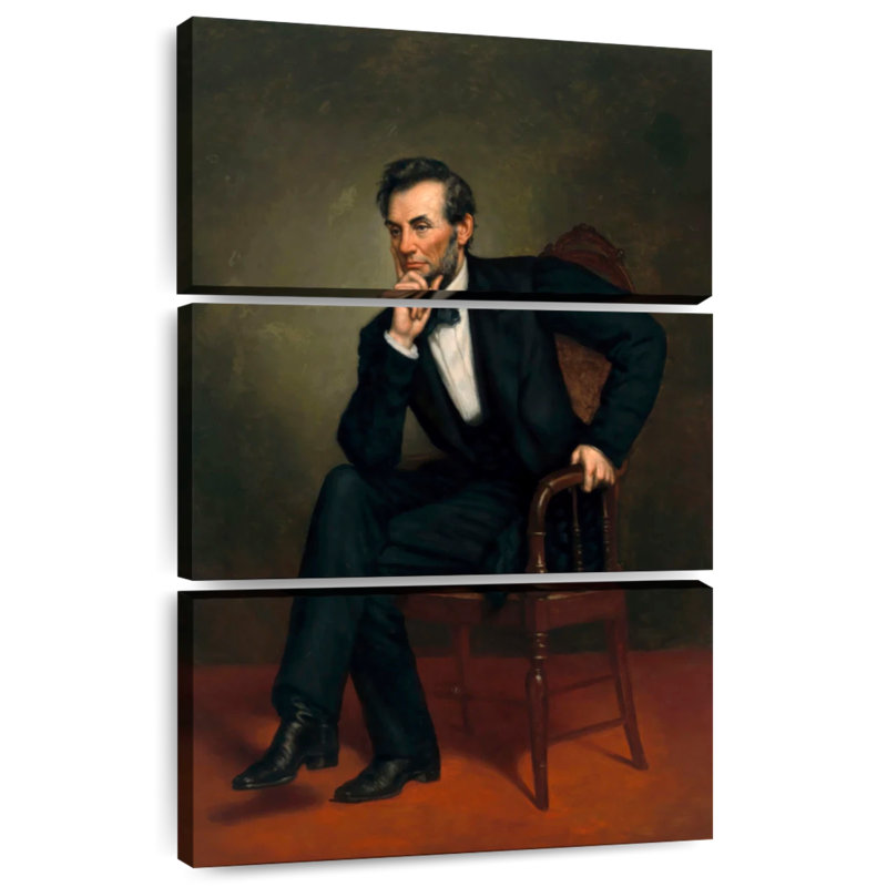 Portrait de Keiri Abraham Lincoln, H 32 po x l 20 po