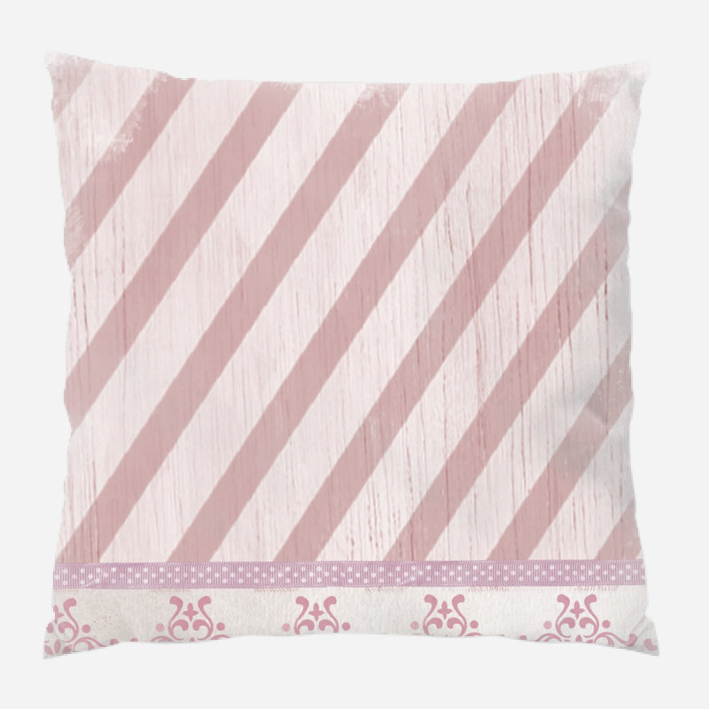Housse et insert de coussin extérieur rose Kelley, Intérieur, Microsuède