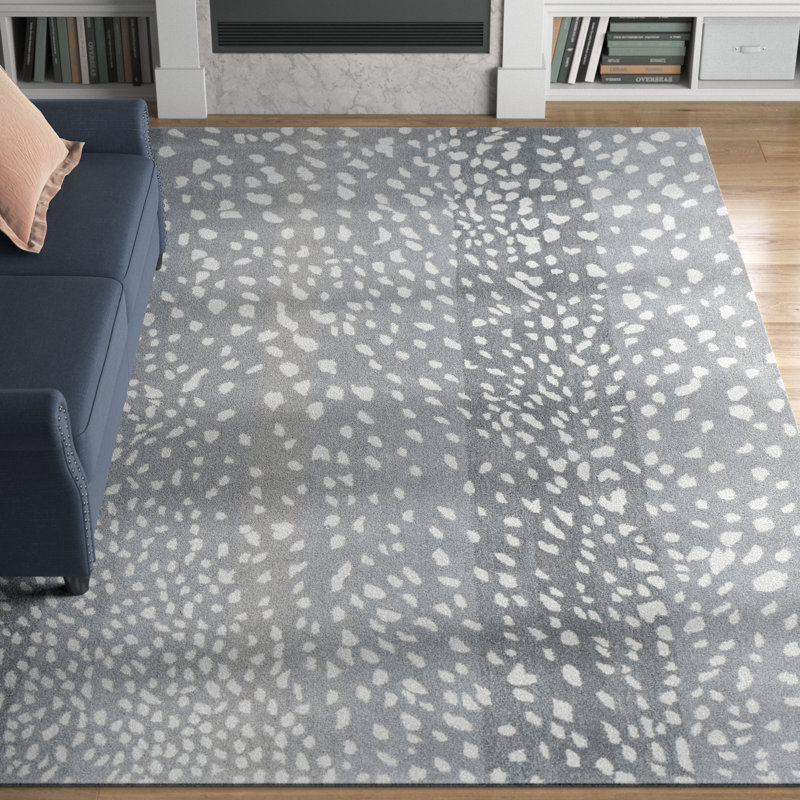 Elsberry Hand Tufted Wool Animal Print Indoor Rug, Rectangle 6' x 9'