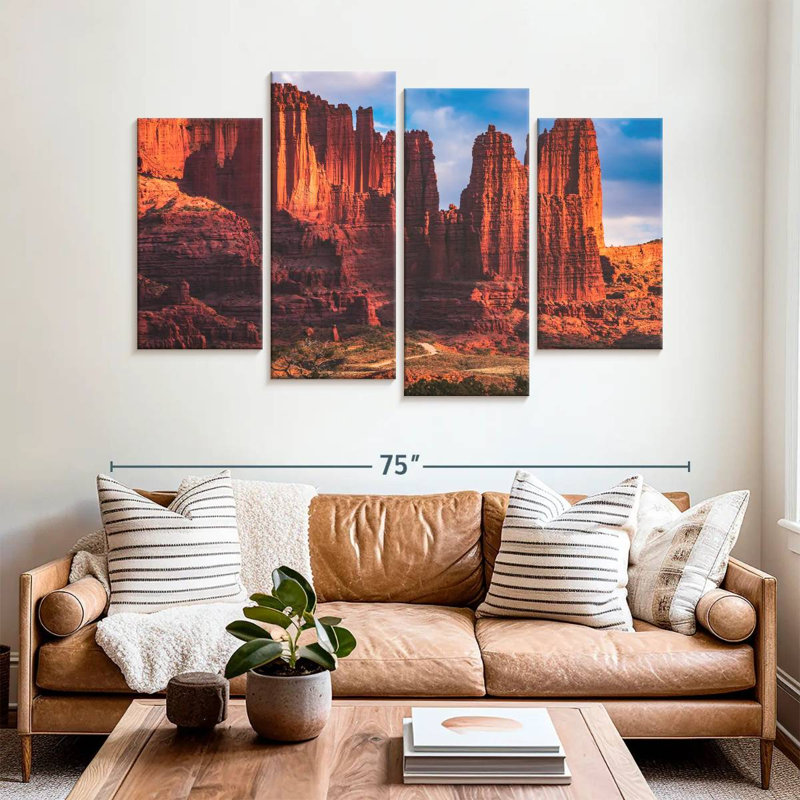 Alvord Great Fisher Towers, H 42 po x l 68 po