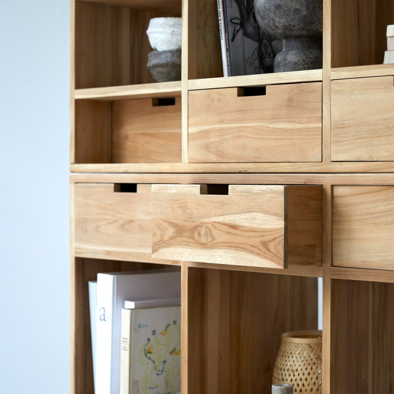 Miho Solid Wood Bookcase