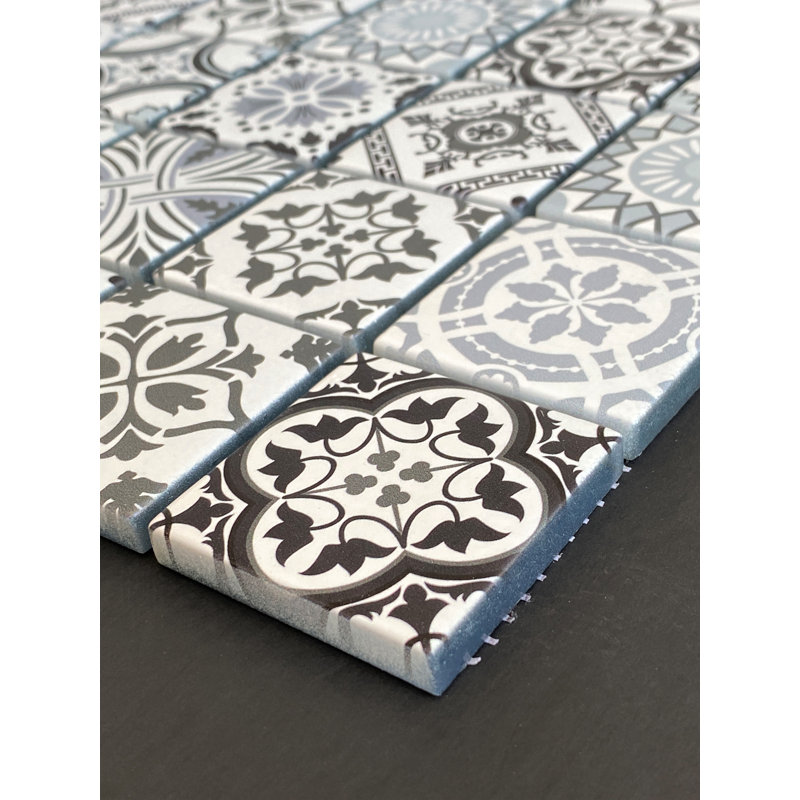 Inkjet Glass Bathroom Wall Mosaic Tile