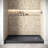 60 in. x 32 in. Alcove Acrylic Shower Base in Glossy Black With Right Drain, Drain Included-115227700