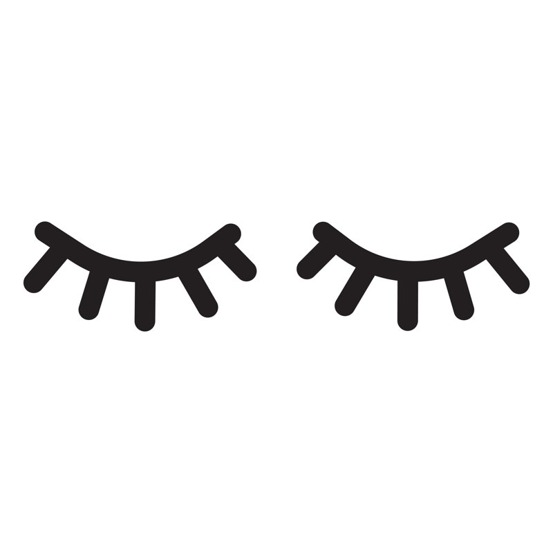 Non-Wall Damaging Wall Decal, Black