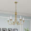 Lustre empire 6 lumières de style bougie Eckard-1905845945