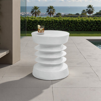 Accent Table, 24.75"H, Indoor Or Outdoor, Side Table, End, Bedroom, Living Room