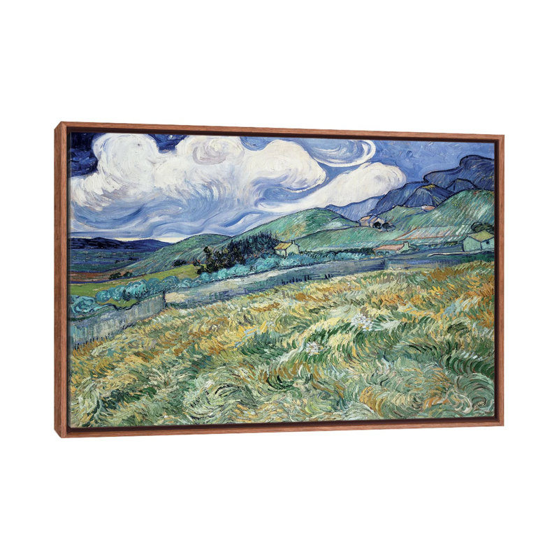 Paysage à Saint-Remy par Vincent Van Gogh - reproduction d'art, H 40 po x l 60 po x 1,5 po