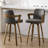 Upholstered Swivel Counter & Bar Stool With Armrest-332863167-302295353