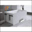 Baignoire mat 51 po à surface solide, baignoire autoportante à surface solide, baignoire de trempage à surface solide blanc mat, baignoire autoportante avec trop-plein et bonde escamotable, blanc mat