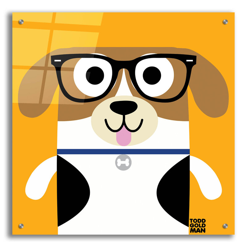 «Bow Wow Beagle» par Todd Art, H 24 po x l 24 po x P 0,2 po