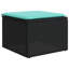 Ensemble de canapé de patio 9 pièces avec coussins en polyester Latitude Run®-1510061417-1510061415