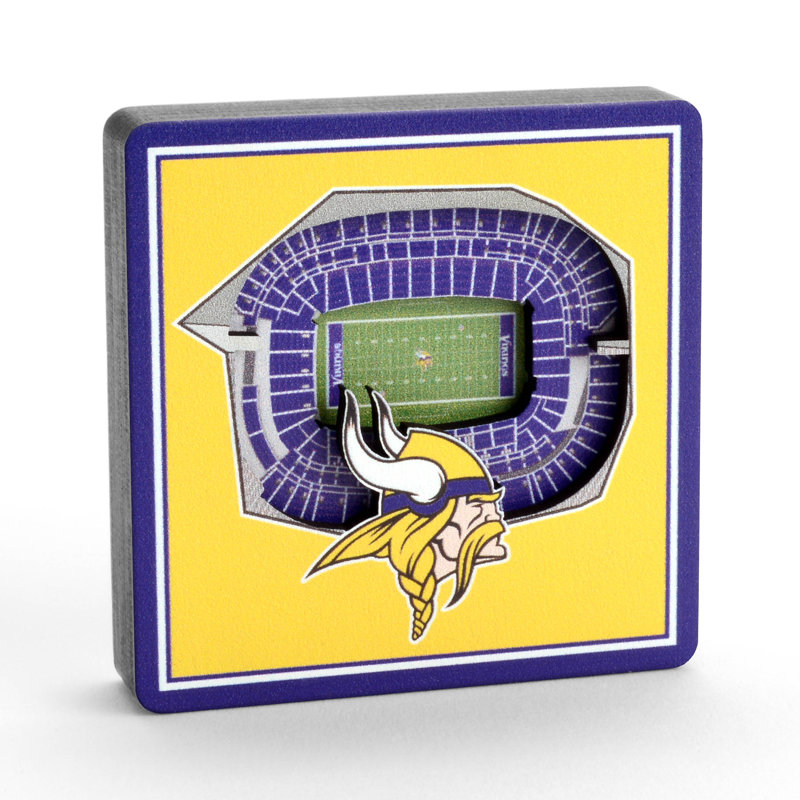YouTheFan NFL 3D StadiumView Magnets, NFL Minnesota Vikings