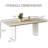 70.8" Modern White Stone Dining Table, Double-Layer Top with Dual Bases, Seats 6–8