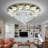Luxury Modern Crystal Remote Dimmable Chandelier-1450106739