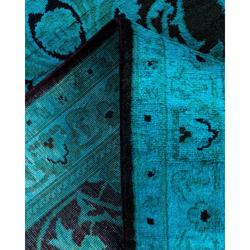 Overyed One-of-a-Kind Runner 2'7" X 10'4" Hand Knotted Area Rug