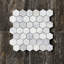 Arabescato Marble Honeycomb Mosaic Wall Tile