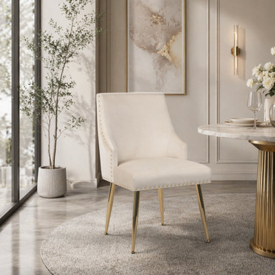 Dining Chair Modern Style Accent Chair Vertical Tufted Chair Set