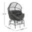 Fauteuil oscillant d'extérieur en osier Palos-484661225