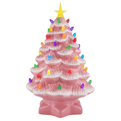 14" Nostalgic Ceramic Tree - White