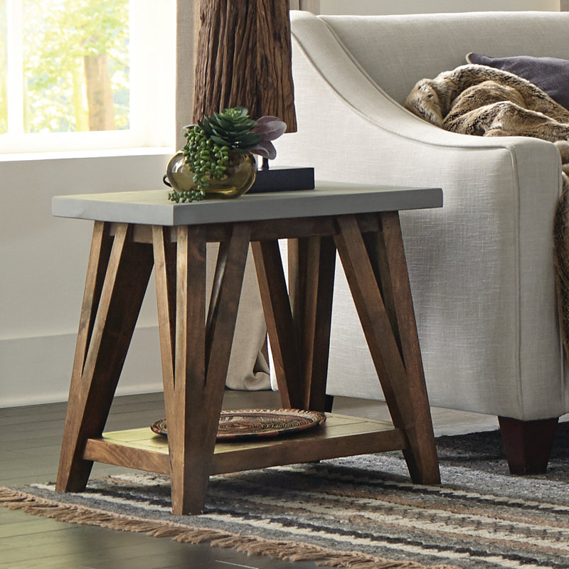 Table de bout avec rangement Crowell