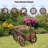  Akhavi Fir Wood Wheelbarrow Planter
