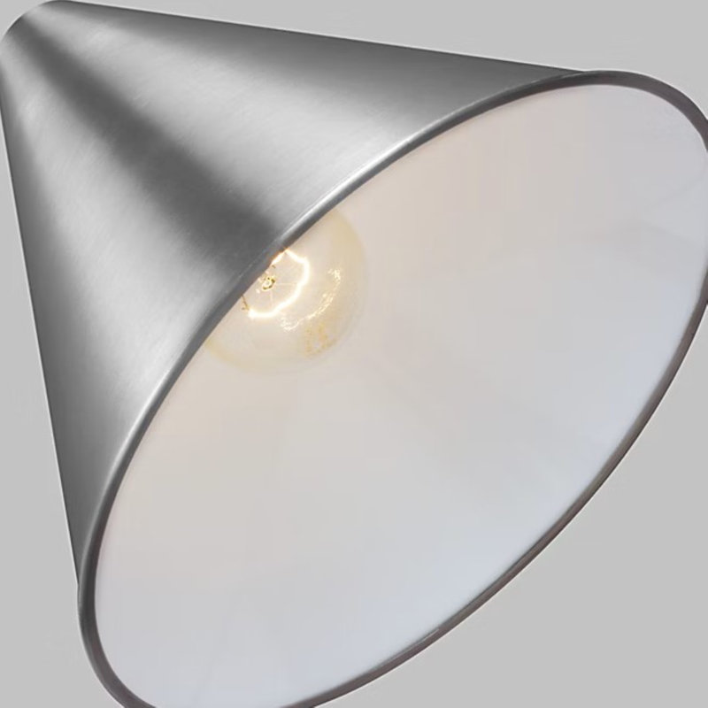 Dedmon Wall Light, Satin Aluminum, No