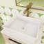 Meuble-lavabo mural simple 23,6 po avec plateau en ardoise-795840973