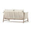 Naomie Acacia Loveseat with Wicker Rope