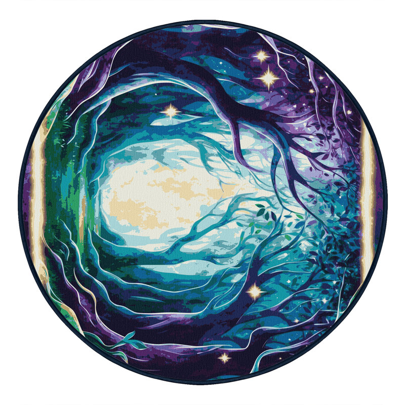 Cosmic Sprouts Rug, Round 8'