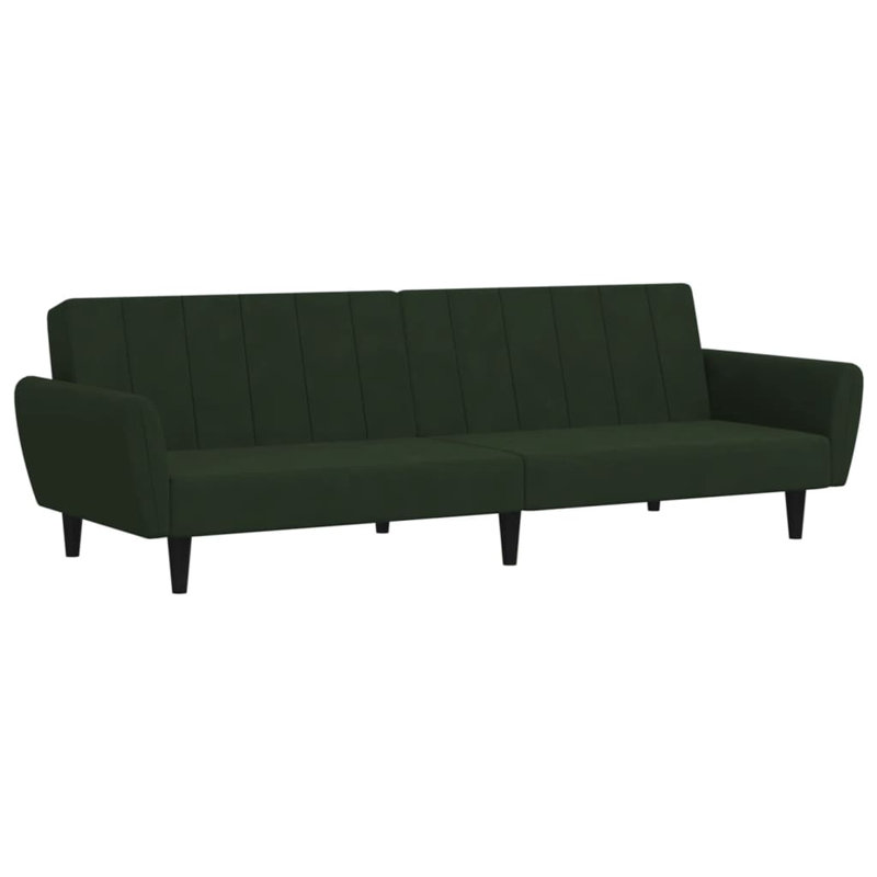86.6'' Velvet Sofa, Dark Green Velvet